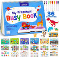 URMYWO Busy Book, 36 Preschool Learning Activities, Screen Free Workbook
